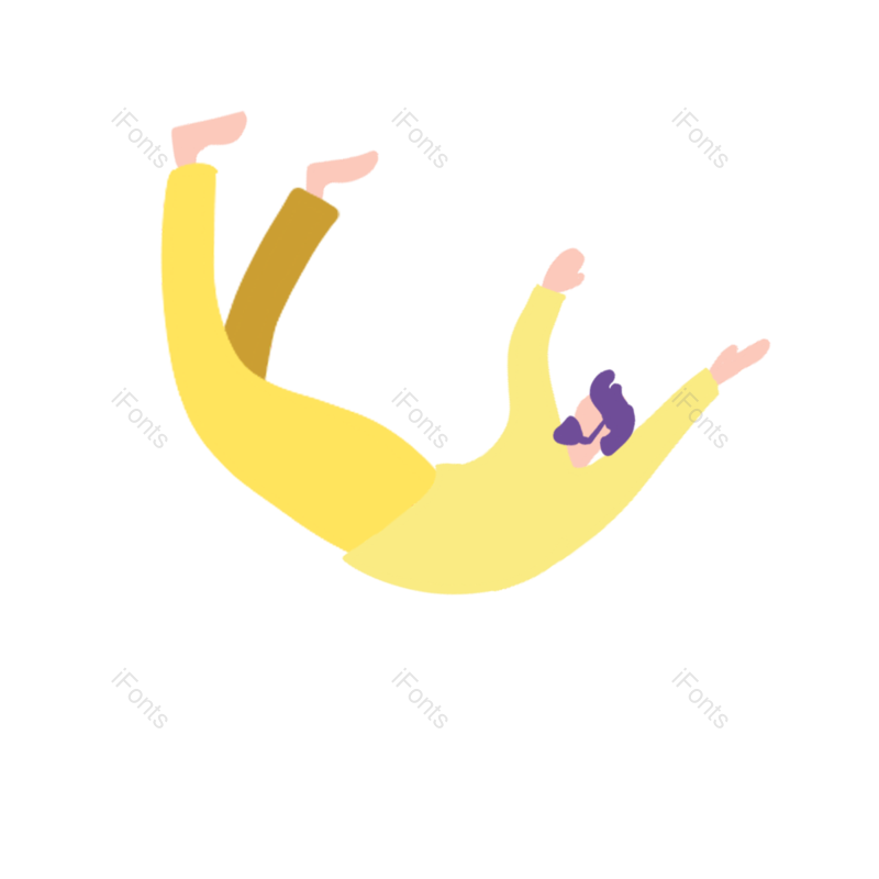 卡通图片,头发元素,漂浮PNG,手绘免抠素材